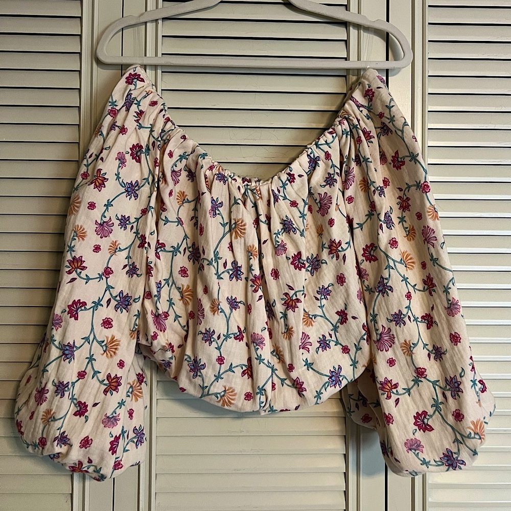 Floral Off-Shoulder Women's Top